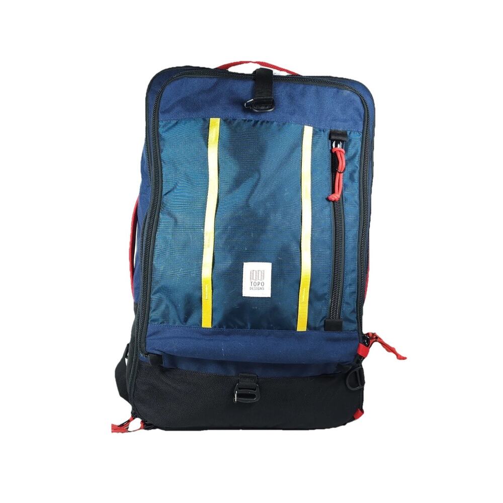 Topo Designs Global Travel Bag 40L Blue Convertible Travel Bag Backpack